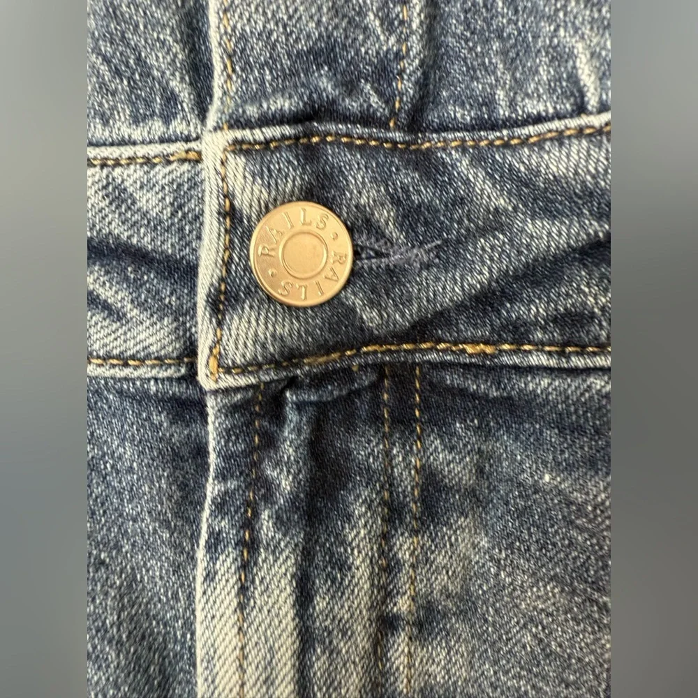 NWT Rails Beverly 100% Cotton Button Front Denim Long Sleeve Dress in West Coast - Picture 15 of 16